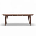 Walnut dining table with extendable design for versatile seating 200 x 100 x 75cm