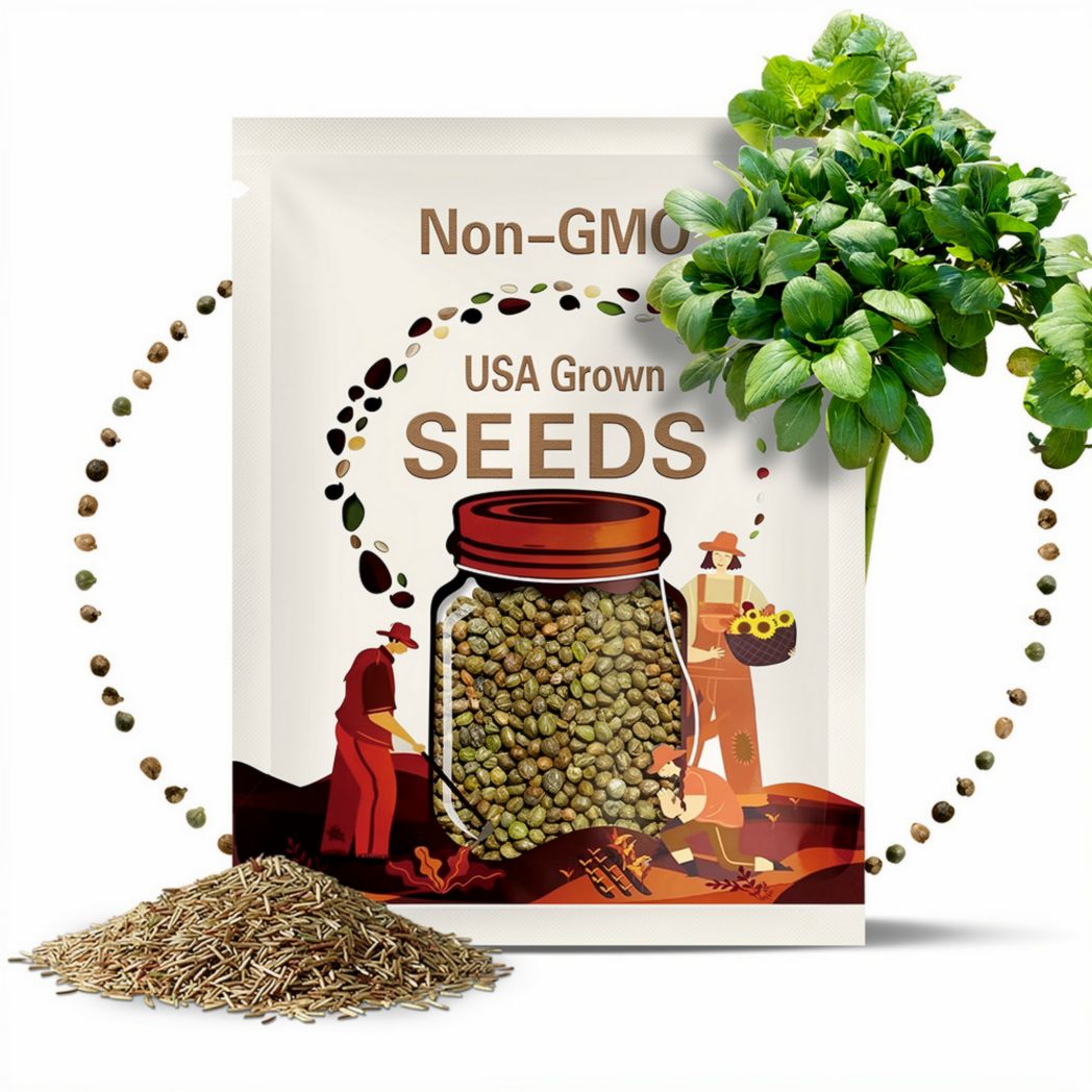 Choy shanghai Green heirloom seed 50