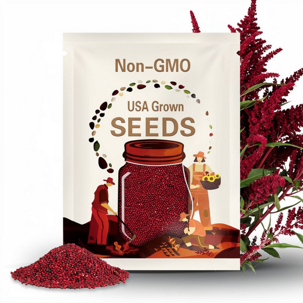 Red Amaranth Seeds-红苋菜-1000 Seeds per Pack