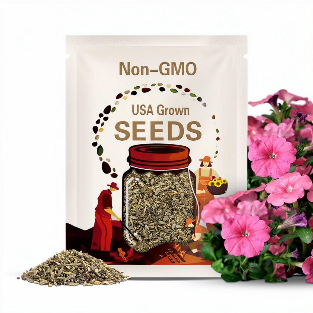 Petunia Hurrah Salmon pelleted Seeds