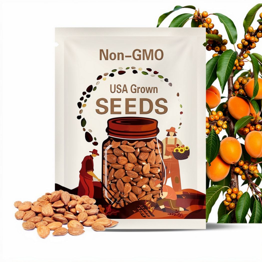 16 OZ Bitter Apricot Seeds, California Grown, Raw Apricot Seeds, 100% All Natural, GMO Free from Organic Farms