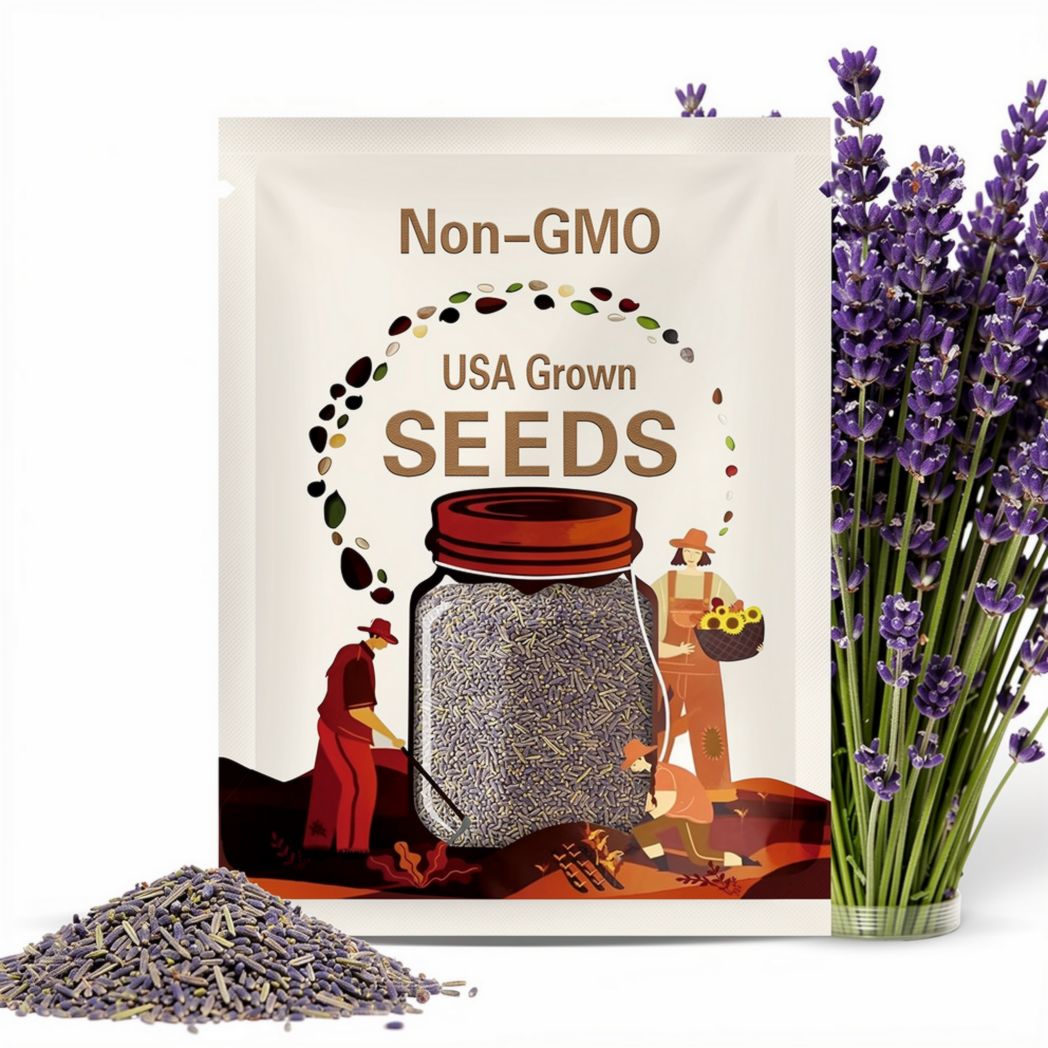 English Lavender Seeds | Common Herb | Fragrant Non-GMO Heirloom | Perennial Garden Flower | Pollinator-Friendly