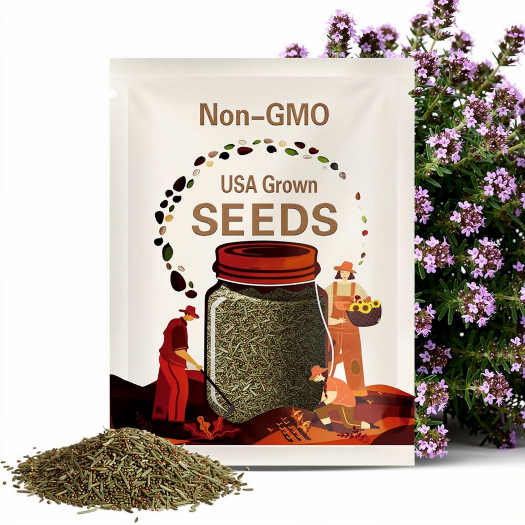Creeping Thyme Seeds - Heirloom Seeds, Thymus Serpyllum, Culinary Herb Seeds, Ground Cover Seeds, Open Pollinated, Non-GMO