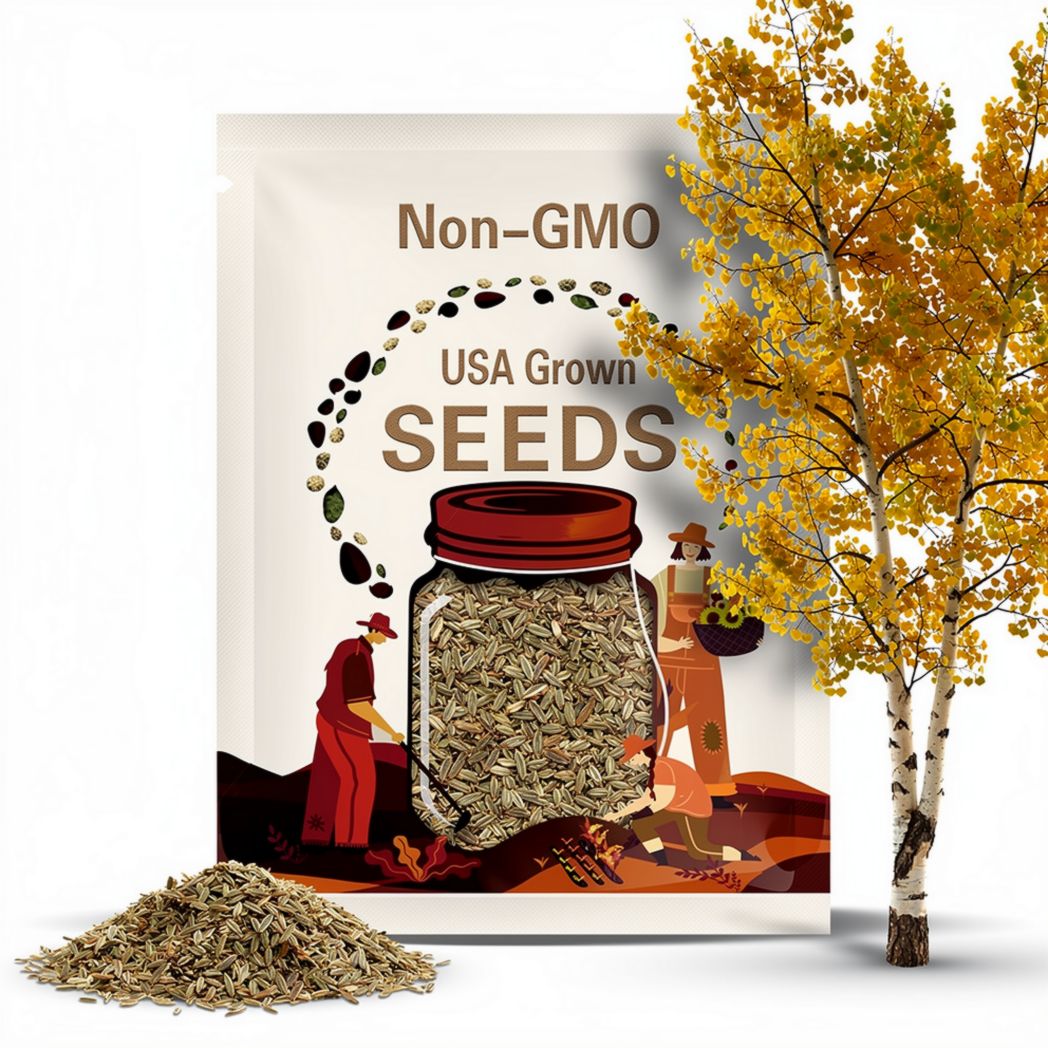 Quaking Aspen Tree Seeds: Populus tremuloides, Golden Fall Color