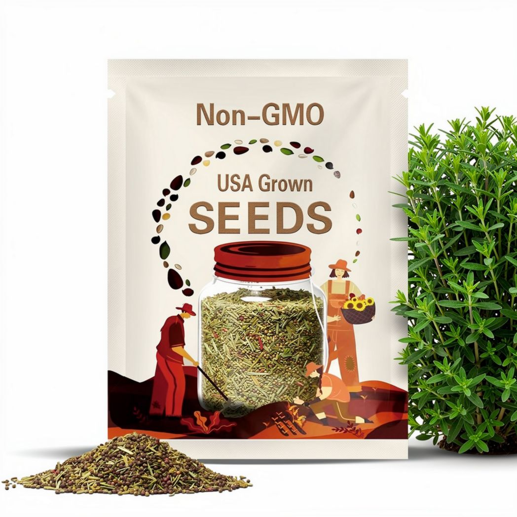 Culinary Herb Seed Collection – Fresh Seeds for Growing Basil, Cilantro, Oregano, Chives & Parsley