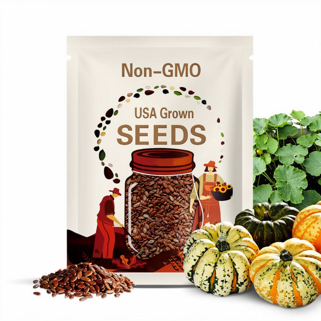 10 Carnival Squash Seeds. Ships free